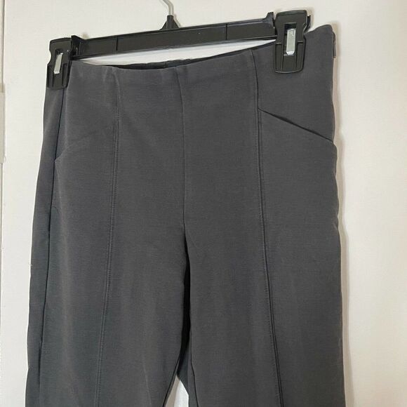 ATHLETA pointe knit charcoal black slim leggings with zip pocket petite 2 - Picture 2 of 7
